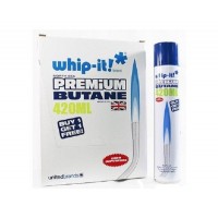 BUTANE WHIP-IT PREMIUM 420 ML X 12 CT/BOX ( BUY 1 GET 1 FREE )
